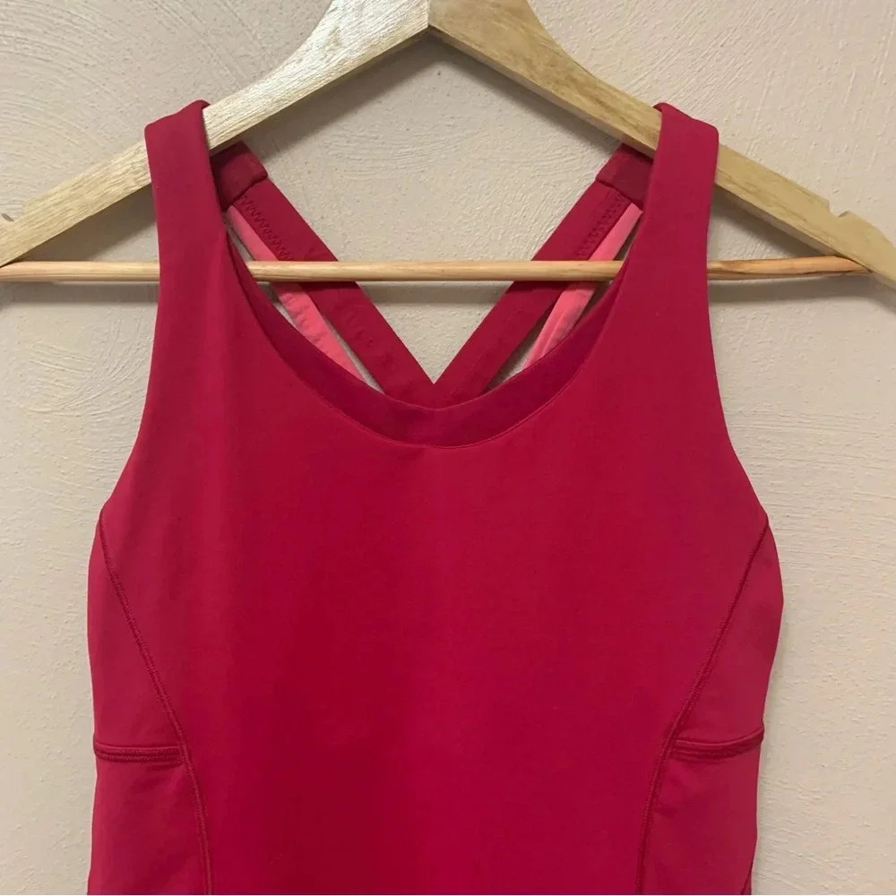 Lululemon Stash N Run Tank Ruby Red Size 6 - image 6